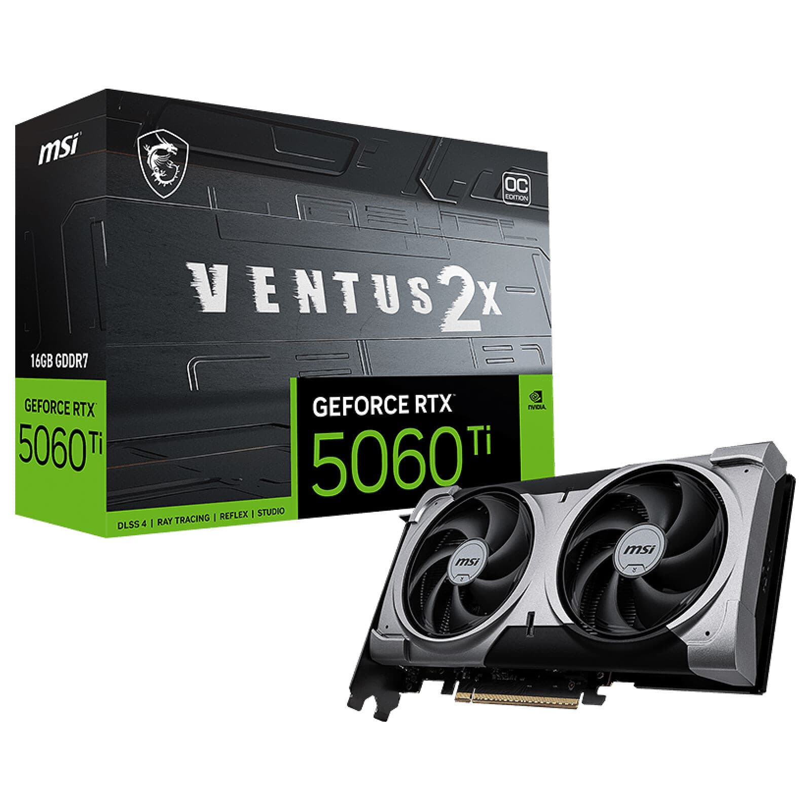 MSI GeForce RTX 5060 Ti 16G VENTUS 2X OC PLUS maroc prix