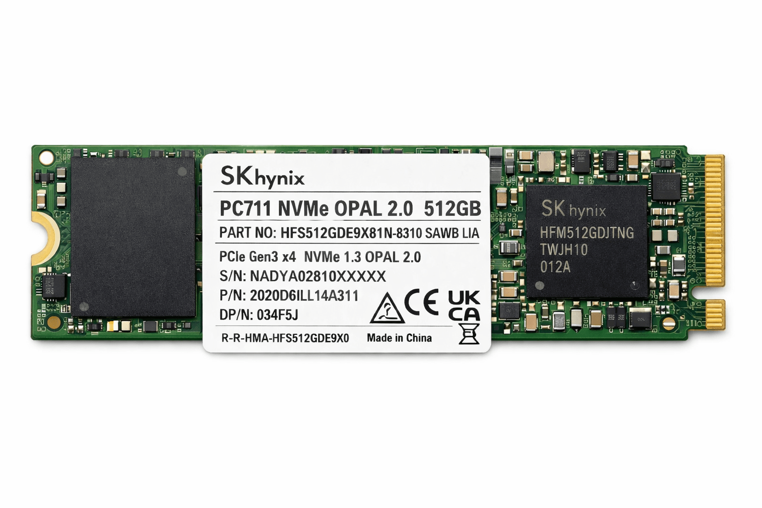 SSD NVMe 512GB | SK hynix / Samsung / Intel | Tray