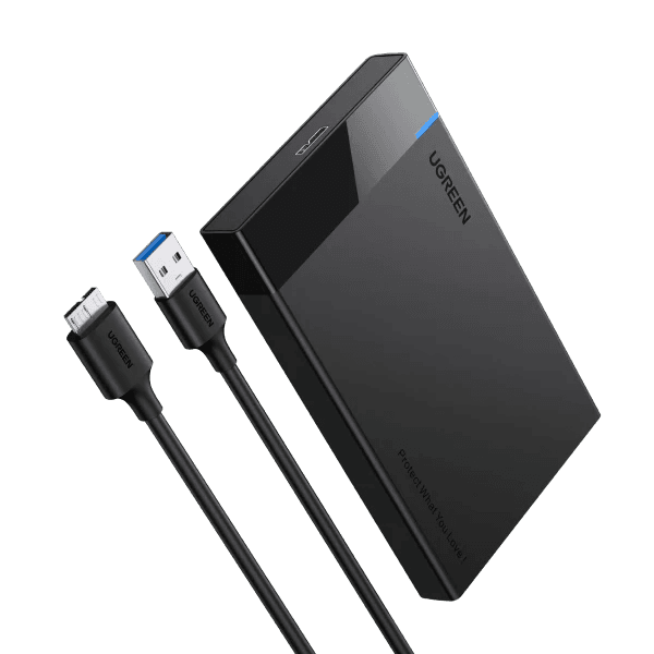 UGREEN USB 3.0 Boîtier Externe pour Disque Dur 2,5 Pouces SATA III II I HDD SSD(30848)