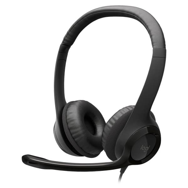 Logitech USB Headset H390 Black maroc prix