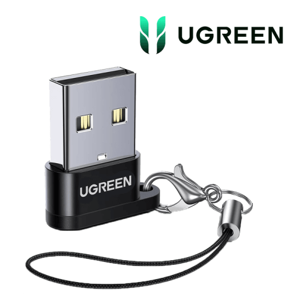 Ugreen Adaptateur USB-A Male 2.0 to USB-C Female NOIR maroc prix