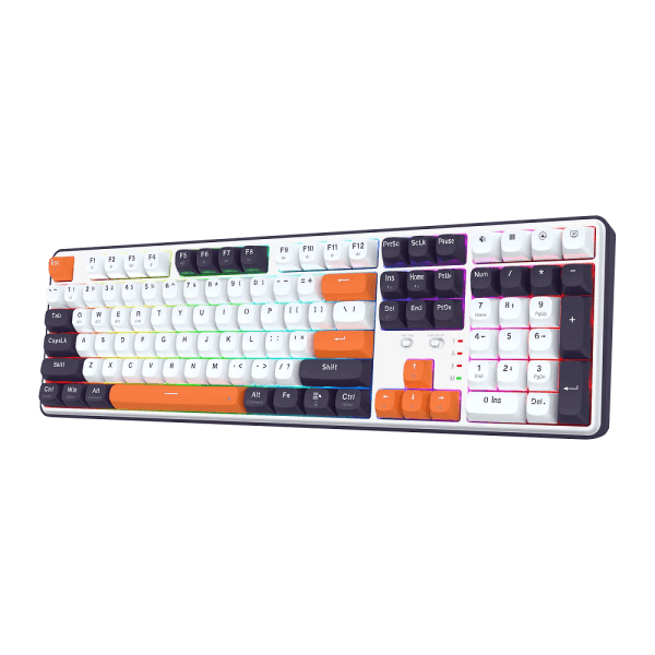 Redragon K689 PRO Wireless Mechanical Keyboard (Black Tangerine) maroc prix