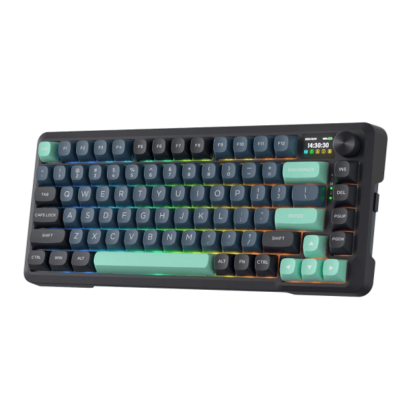 Redragon K724 Pro LCD Wireless Mechanical Keyboard (Dark Jade) maroc prix