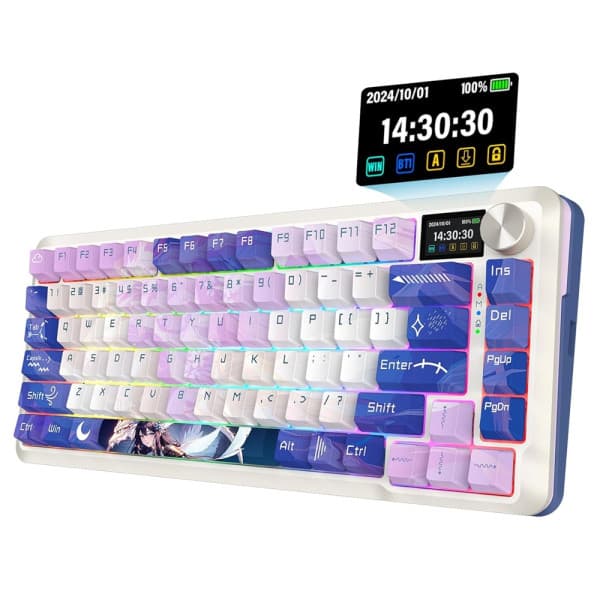 Redragon K708 Pro LCD Wireless Mechanical Keyboard (Anime) maroc prix