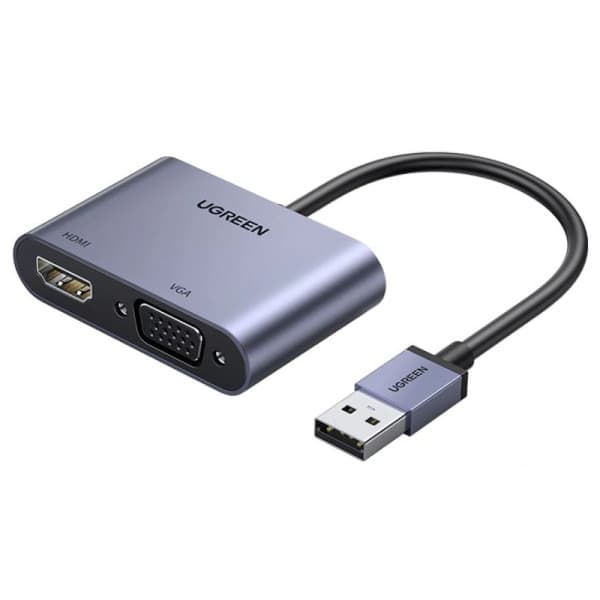 Ugreen Convertisseur USB-A 3.0 Mâle vers HDMI / VGA maroc prix